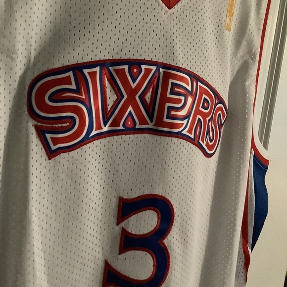 Allen Iverson Throwback 76ers Jersey Mens XXL - Picture 7 of 10